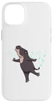 Coque pour iPhone 14 Plus Hippopotame pygmée dansant Animaux sauvages mignons