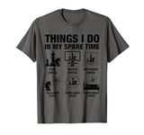 Things I Do In My Spare Time Chess Player Boys Funny Chess T-Shirt