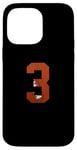 iPhone 14 Pro Max Number 3 BACKSIDE - American Football Jersey Numbered Case