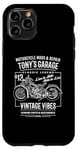 Coque pour iPhone 11 Pro Tony's Garage Design moto pour le nom Tony