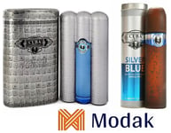 Modak 2 Pack Mens Perfume CUBA SILVER BLUE , Cuba Prestige Platinum EDT 100ml