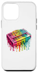 Coque pour iPhone 12 mini Dripping Paint Claviériste Clavier Piano Musicien Pianiste