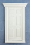 Melody Jane Dolls House White Plastic 6 Panel Georgian Door 1:24 Scale DIY Builders