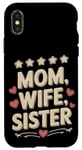 Coque pour iPhone X/XS 5-Star Rated Mom, Wife, Sister - Cadeau de fête des mères