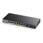 ZYXEL GS1100-10HPV2, UNMANAGED POE 8X GIGABIT, 2X FIBER UPLINK, 120 WATT POE (GS1100-10HP-EU0102F)