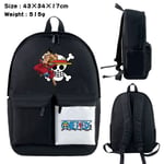 One Piece Sac à dos périphérique One Piece Anime Sac d'école Couleur assortie Sac de voyage en plein air Sac d'ordinateur Cartable Sac One Piece-JJ6802