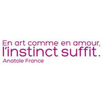 StickHappy TCEA0004-violet-140, 2x32, 3 Stickers citation amour instinct Rouge Vif 278,7 x 64,2 x 0,1 cm