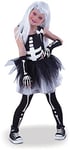 Rubie's - Déguisement Tutu Squelette - Halloween, enfant, S8713FRM, Taille M 5 à 6 ans