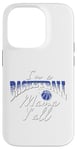 Coque pour iPhone 14 Pro Southern Moms Cadeau de basket-ball fantaisie pour femme Bleu et blanc