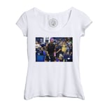 T-Shirt Femme Col Echancré Champion Celebration Vainqueur Rafael Nadal Tennis Superstar Sport