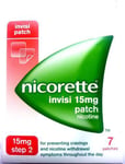 Nicorette Invisi 15mg Step Two Nicotine 7 Patches Prevent Cravings