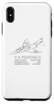 Coque pour iPhone XS Max Infographie sur l'avion à réaction américain F-4 Phantom II