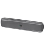 Audio d'ordinateur avec support de téléphone Haut-parleur Bluetooth sans fil Portable Mini Vard Subwoofer Rechargeable, Gris