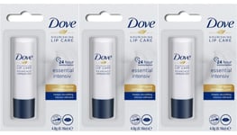 Dove Lip Balm Nourishing Essential Intensive 4.8gm x 3