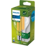 Philips Ultra Efficient LED -lamppu, E27, 3000 K, 1095 lm, kirkaspintainen