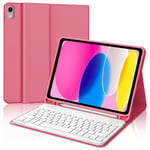 WINCHKING Clavier pour iPad 10 ème - Coque Clavier iPad 10eme Generation, AZERTY