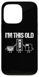 Coque pour iPhone 13 Pro I'm This Old (Cassette, VHS, Floppy Disk) - Funny 80s Novelty