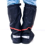 Ineasicer - Couvre-chaussures imperméables pour bottes de pluie pliables réutilisables antidérapantes avec réflecteur pour homme et femme