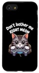Coque pour iPhone SE (2020) / 7 / 8 chat gamer manette video gamer jeu jouer drôle miau