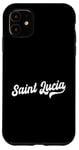 iPhone 11 Saint Lucia Typeset Love St. Lucia St. Lucian Pride Case