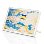 Classic Magnet With Stand - World Map Ukraine Flag Kiev Travel #46472