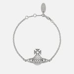 Vivienne Westwood Minnie Bas Relief Platinum-Plated Bracelet