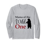 Mama of the Wild One Lumberjack Forest Baby 1st Birthday Long Sleeve T-Shirt