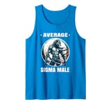 Funny Average Sigma Male Meme Shirt Sigma Shirt Rizz Wolf Tank Top