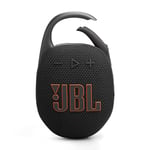 JBL Clip 5 in Black - Portable Bluetooth Speaker Box Pro Sound, Deep Bass and Playtime Boost Function - Waterproof and Dustproof - 12 Hours Runtime