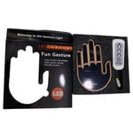 Bil Bakfönster Finger Light Road Rage Signs Bil Finger Gest Light Sign Light