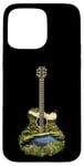 Coque pour iPhone 15 Pro Max Guitare acoustique Nature Paysage Musique Lover Art