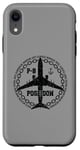 Coque pour iPhone XR P-8 Poseidon Avion militaire style vintage avant et arrière