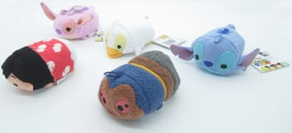 Set 5 Mini Soft Toy Lilo Stitch 8cm Tsum Original Disney