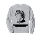 Oscar Wilde pun quote books reading English literature Sweatshirt