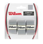 Wilson Tennis Pro Lot de 3 poignées pour Raquette, Mixte, WRZ4014SI, Argenté.