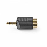 Nedis stereoadapter 1x 3,5mm hane till 2x RCA hona