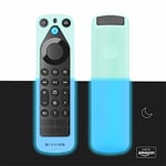 Nouvelle housse de protection pour télécommande « Made for Amazon » pour télécommande vocale Alexa Pro (version 2022), Fluorescente