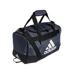 adidas Unisex Adult Defender 4.0 Duffel, Durable Athletic Sports Gym Travel Bag for Men and Women, Team Onix Grey, Small (38 L)