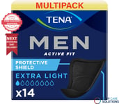 TENA Men Protective Shield Extra Light - Incontinence Pads - 3 Packs of 14