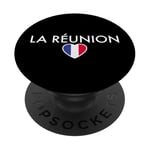 La Réunion France Drapeau Français PopSockets PopGrip Adhésif