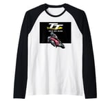 Un-Official Isle of Man TT Races Motorbike Motorcycle Racing Raglan Baseball Tee