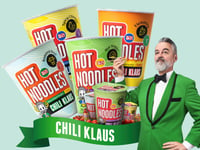 Chili Klaus Hot Noodles 8-pack