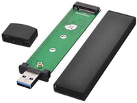 KALEA-INFORMATIQUE Clé USB boitier en Aluminium pour SSD M2 vers USB3 (USB 3.0 5G) pour SSD M2 de Type SATA Format 2230 2242 2280