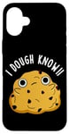 Coque pour iPhone 16 Plus Jeu de mots « I Dough Know Funny Food »