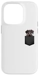 iPhone 14 Pro Funny Scottish Deerhound Puppy Dog In Pocket Cute Pet Lover Case