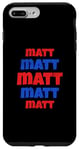 iPhone 7 Plus/8 Plus Matt | Colorful Bold Name Repeated Pattern Case