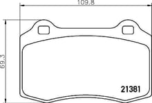 Bromsbelägg Brembo - Volvo - V70, S60. Seat - Ibiza. Jaguar - Xk-serie, S-type, Xj x308, Xj x350. Citroen - Ds3