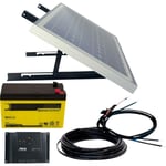 Kit solaire Phaesun Energy Generation Kit Solar Rise Nine 1.0 600299 10 Wp avec accu, avec câble de raccordement, avec régulateur de charge W385051