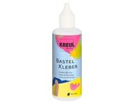 KREUL 49360 - Colle de bricolage à base d’eau et sans solvant Transparent 80 ml Convient pour de nombres types de matériaux