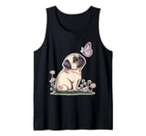 Pug Butterfly Cute Dog Cute Pug Tank Top